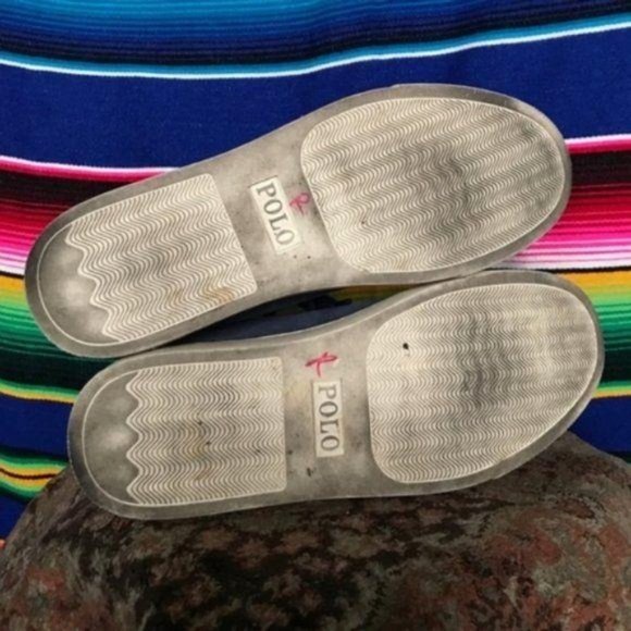 Polo Ralph Lauren Leather Blue Jermain Sneakers - Picture 7 of 8